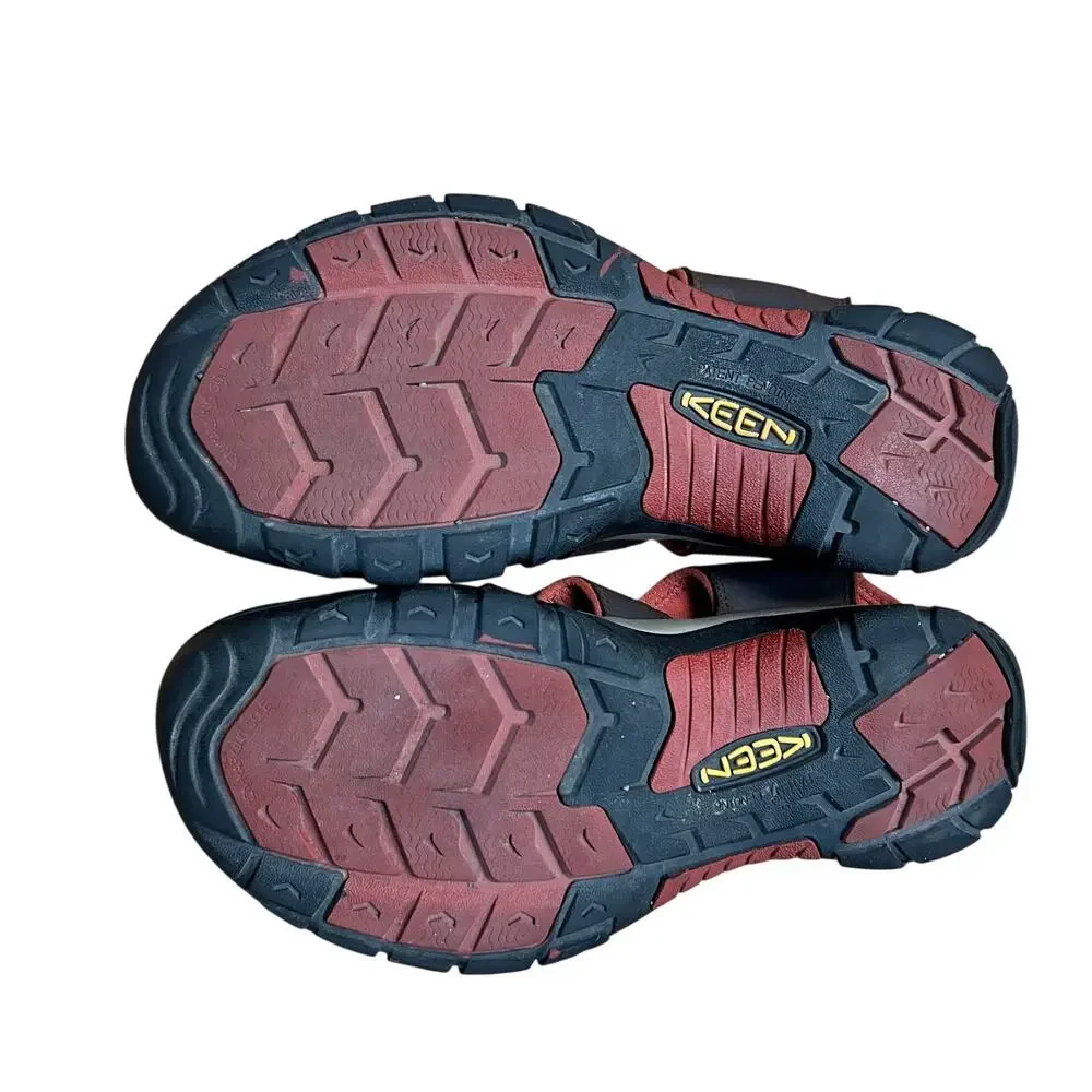 Keen Newport H2 Waterproof Sandals Leather Mens 14 Brown Hiking Water Outdoor